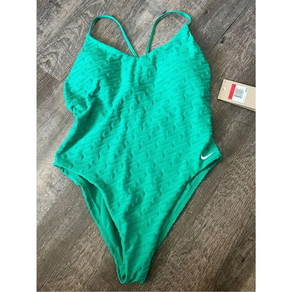 Nike Swoosh Link Y-back One-Piece Swimsuit-Size Large‎